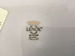 VINTAGE LENOX "MAYWOOD" SILVER TRIM DINNERWARE SERVICE FOR 4