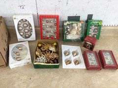 VARIOUS GLASS CHRISTMAS ORNAMENTS