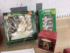 VARIOUS GLASS CHRISTMAS ORNAMENTS