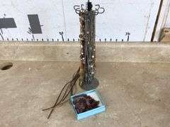 NECKLACE STAND, NECKLACES AND WESTERN BOLO TIE