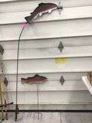 HEAVY DUTY METAL FISH LAWN ORNAMENTS