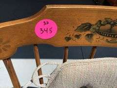 VINTAGE MAPLE ROCKING CHAIR WITH CUSHIONS