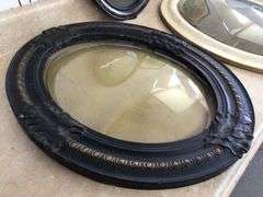 ANTIQUE OVAL PICTURE FRAMES WITH ROUNDED GLASS