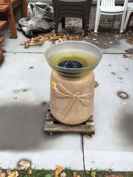 SOLAR POWERED WATER FOUNTAIN