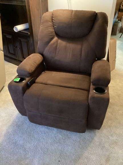 ELECTRIC LIFT, HEAT AND MASSAGE RECLINING CHAIR - WORKS