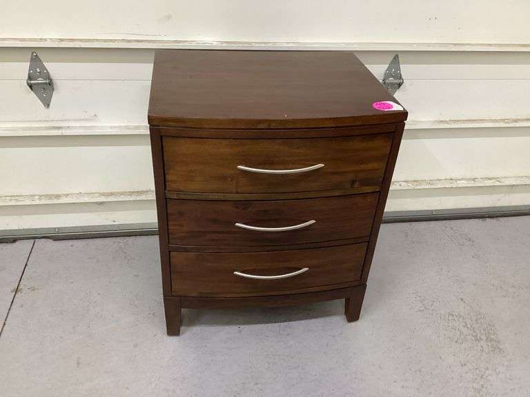 3 DRAWER NAPA BEDSIDE TABLE