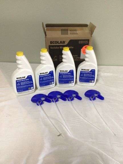 CASE OF 4 NEW 22oz. BOTTLES OF ECOLAB CARPET & UPHOLSTERY CLEANER