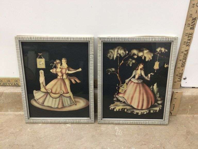 2 8”X10-3/4” VINTAGE FRAMED TURNER PRINTS