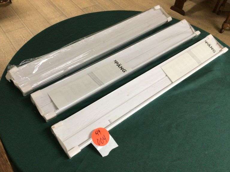 3 IKEA WHITE FLOATING SHELVES (29-1/2" LONG)