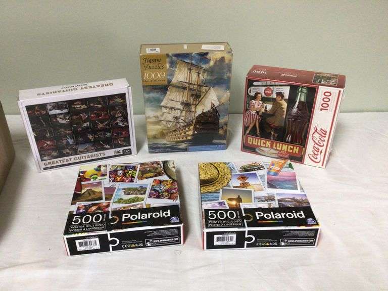 5 NEW SEALED JIGSAW PUZZLES