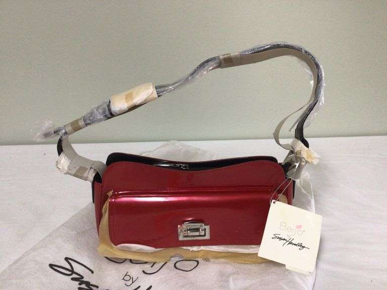 BEIJO RED HANDBAG BY SUSAN HANDLEY - NEW IN BAG