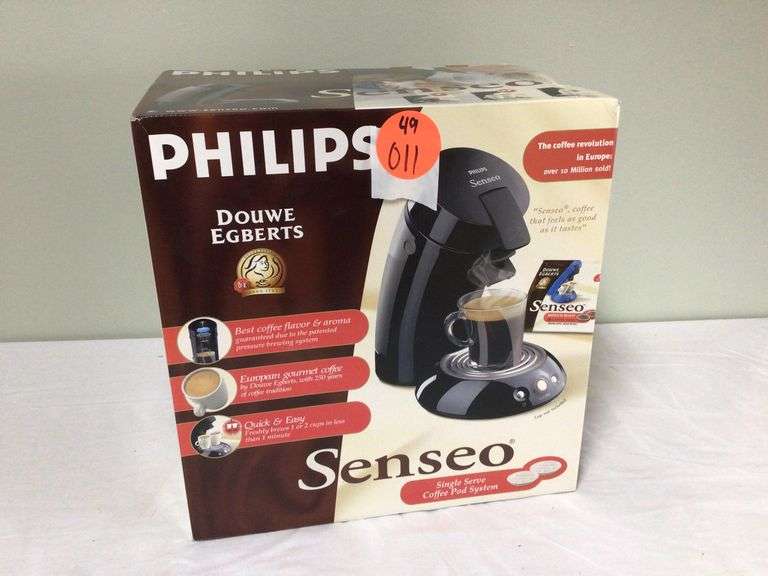 NEW IN BOX PHILLIPS SENSEO SINGLE SERVE COFFEE POD SYSTEM