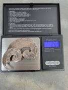 STERLING SILVER BROOCHE (20 GRAMS) AND OTHER COSTUME JEWELRY
