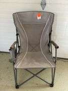 GRAY FOLDING CAMP CHAIR