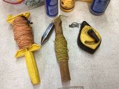 STRING LINERS, CHALK REELS AND CHALK