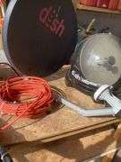 RV SATELLITE DISH AND CABLES