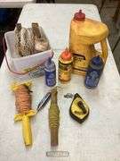 STRING LINERS, CHALK REELS AND CHALK