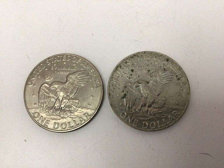 2 1974 EISENHOWER DOLLARS