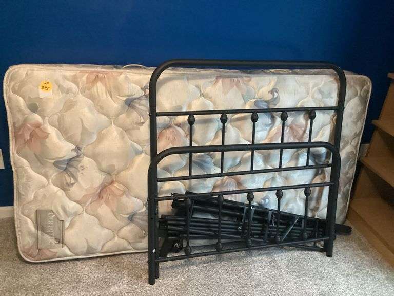 SINGLE SIZE MATTRESS WITH FRFAME, HEADBOARD AND FOOTBOARD (NO BOX SPRING NEEDED)