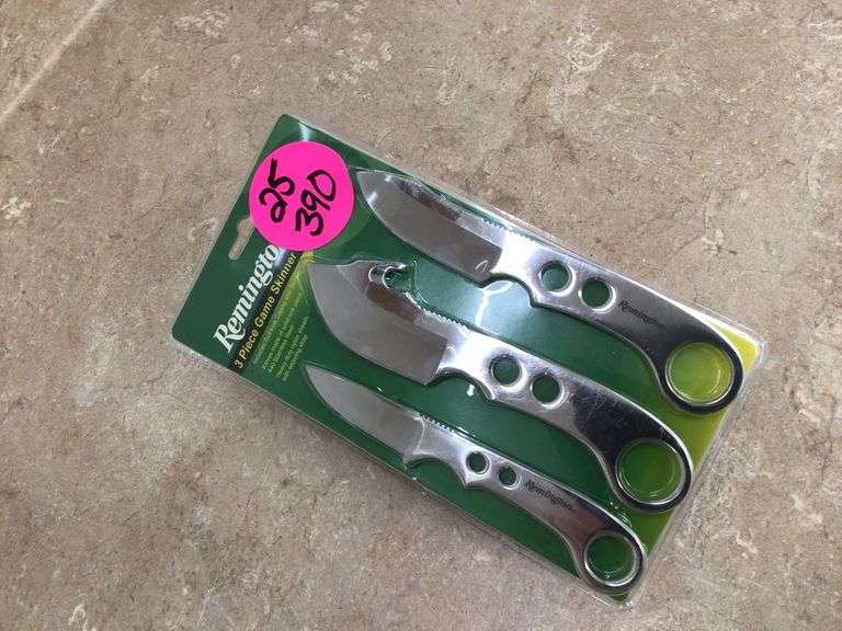 REMINGTON 3 PIECE SKINNER KNIFE SET