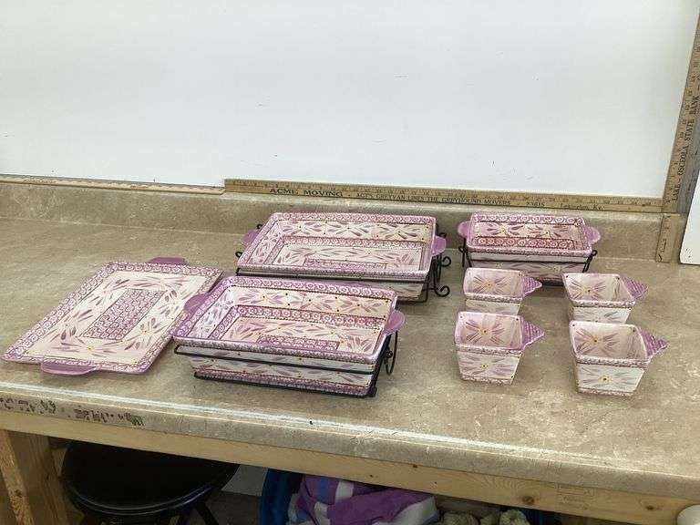 10pc. SET TEMPTATIONS OLD WORLD SERVING DISHES