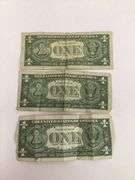 3 1957 $1 SILVER CERTIFICATE