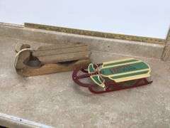 2 DECORATIVE SLEDS