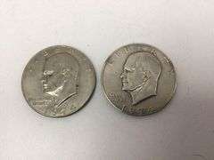 2 1974 EISENHOWER DOLLARS