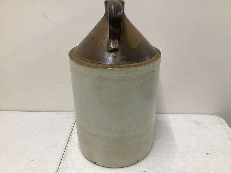 LARGE CROCK JUG(HAS CHIP ON BOTTOM RIM)
