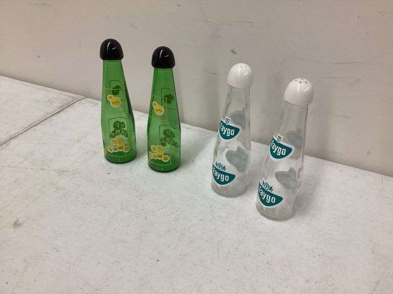 FAYGO AND UP-TOWN POP BOTTLE SALT AND PEPPER SHAKER SETS