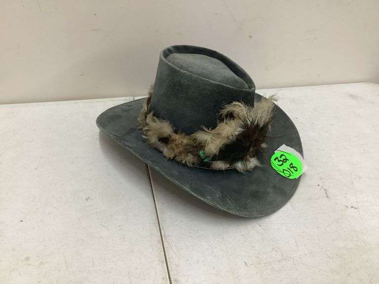 SUEDE LEATHER COWBOY HAT-SIZE 8