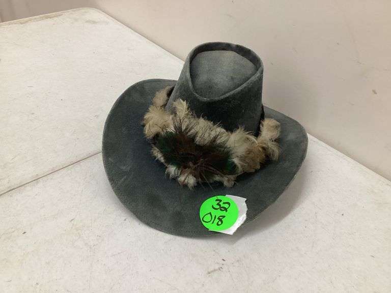 SUEDE LEATHER COWBOY HAT-SIZE 8