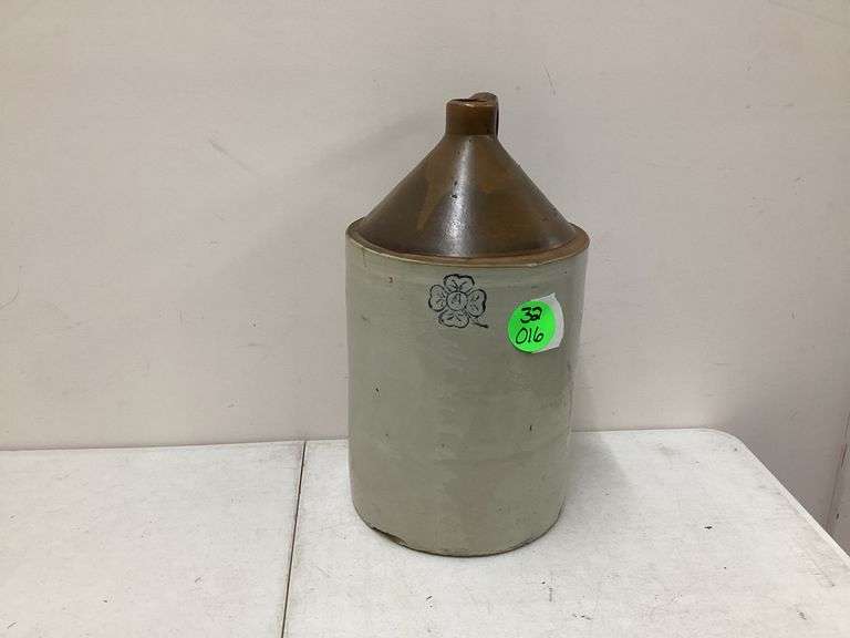 LARGE CROCK JUG(HAS CHIP ON BOTTOM RIM)