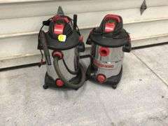 2 SHOP-VACS(WORK, ONE W/O HOSE)