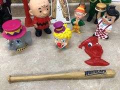 LARGE KERMIT THE FROG PEZ DISPENSER, BIG BOY, 18" ELVIS, BEER NUT STORE DISPLAY, AND MORE