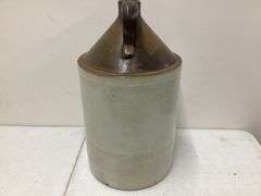 LARGE CROCK JUG(HAS CHIP ON BOTTOM RIM)
