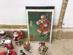 12 COCA-COLA CHRISTMAS ORNAMENTS AND NIGHTLIGHT
