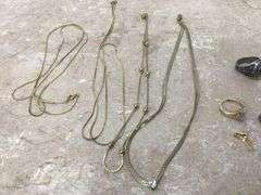 MISC CHAINS, 1982 BIG RAPIDS CLASS RING, AND MORE