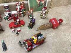 12 COCA-COLA CHRISTMAS ORNAMENTS AND NIGHTLIGHT