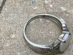 STERLING SILVER CHAIN AND RING
