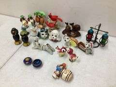 13 VINTAGE SALT AND PEPPER SHAKERS SETS