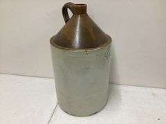 LARGE CROCK JUG(HAS CHIP ON BOTTOM RIM)
