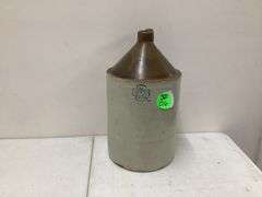 LARGE CROCK JUG(HAS CHIP ON BOTTOM RIM)
