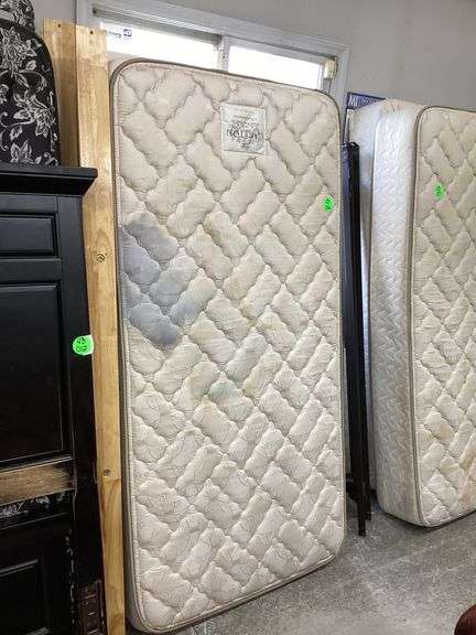 TWIN SIZE CAPITOL BEDDING MATTRESS, BOX SPRING, AND FRAME