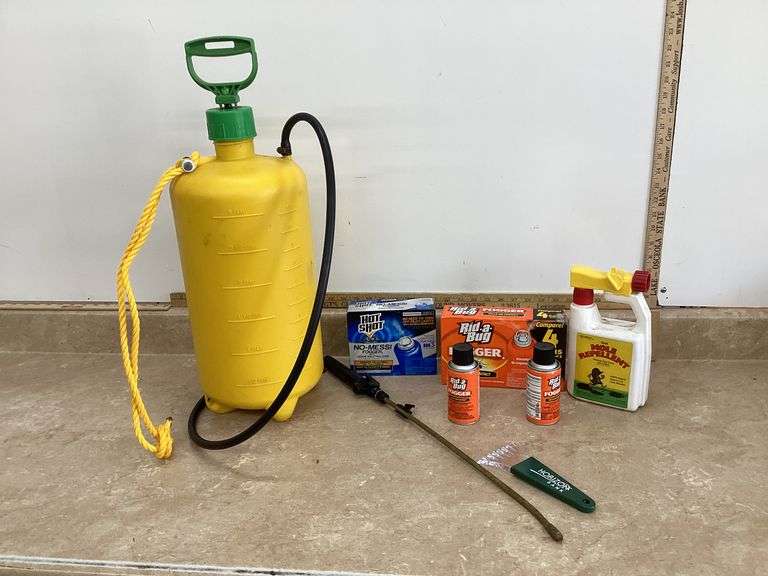 INSECT FOGGERS, MOLE REPELLANT, AND LAWN SPRAYER