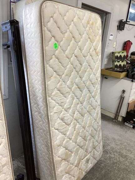 TWIN SIZE CAPITOL BEDDING MATTRESS, BOX SPRING, AND FRAME
