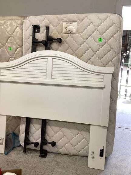 FULL SIZE MATTRESS, BOX SPRING, FRAME, AND HEADBOARD