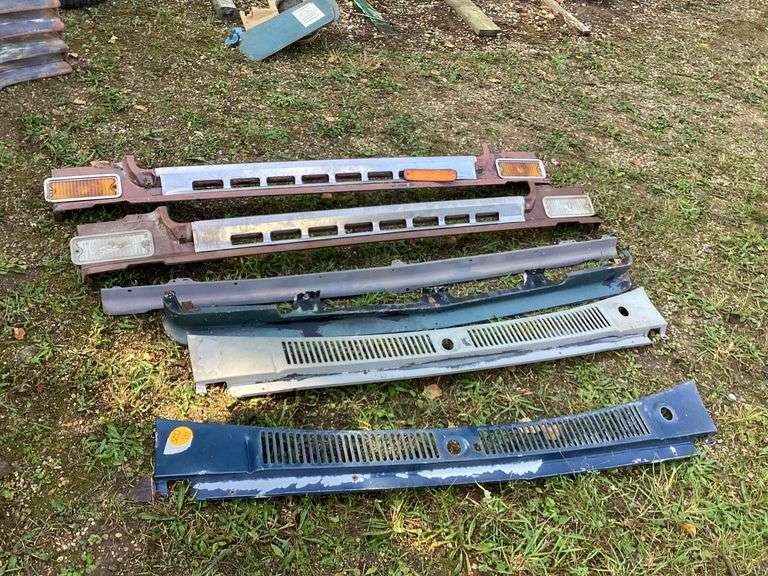 VARIOUS CHEVY SQUARE BODY BUMPER FILLER PANELS AND OTHER TRIM PIECES