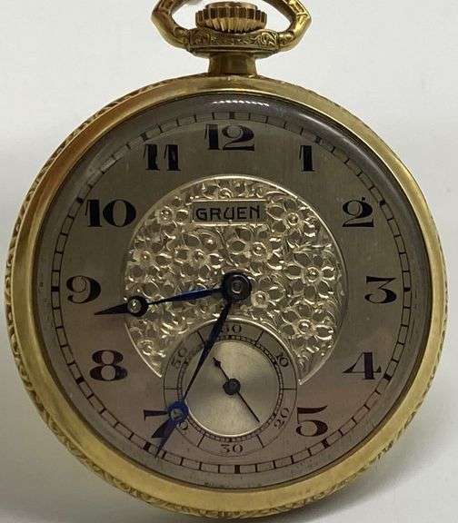 Gruen Gold Filled Pocket Watch Dixon's Auction at Crumpton