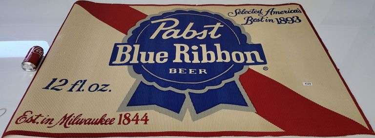 Large VIntage Pabst Blue Ribbon advertising sign - Dixon's Auction at ...
